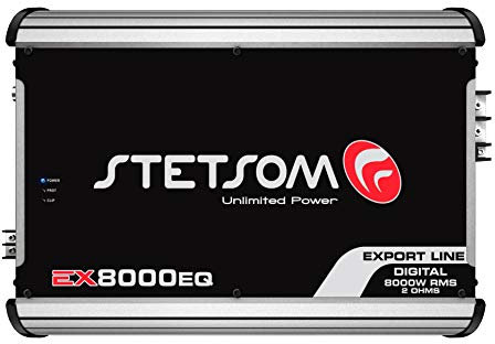 Stetsom EX 8000 EQ 2 Ohms Class D Full Range Mono Amplifier