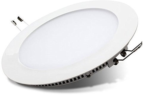 18W LED Round Recessed Ceiling Flat Panel Down Light Ultra Slim Lamp Cool White 6500K Bright