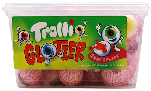 Trolli Oeil Glotzer, bonbon oeil Halloween - Boîtes de 60 pièces