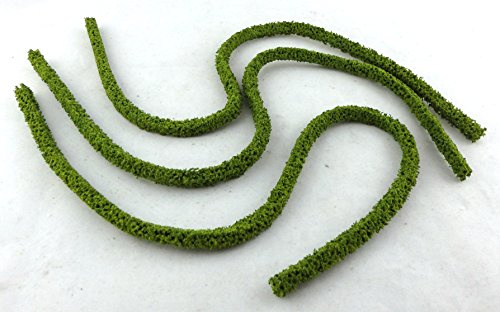 HEKI 1184 Flexible Hecken, 3 Stück, Größe: 50 x 0,7 x 0,7 cm, Farbe: Hellgrün, lichtgrün, 7 mm