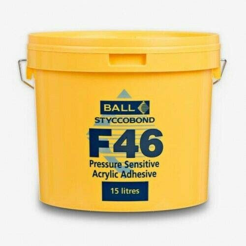 F BALL - F46 - Pressure Sensitive Acrylic Vinyl Adhesive (15ltr)