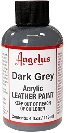 Angelus Acryl Leder Farbe 118ml / 4oz (Dunkelgrau / Dark Grey)