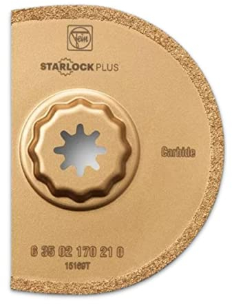 Fein Hartmetall Sägeblatt (ø 90 mm, Aufnahme Starlock Plus, zum Austrennen schadhafter Fliesenfugen, Fräsen von Schlitzen, extra dünne Ausführung) 63502170210