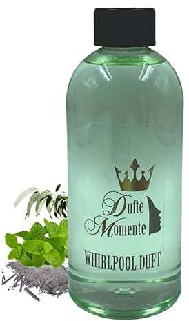 Dufte Momente | Whirlpool Duft 500ml | Polarminze (Eukalyptus, Menthol, Minze) | mit naturreinen und natürlichen ätherischen Ölen | kein Schaum | vegan und ohne Tierversuche