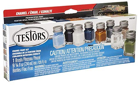 Testors Camo Flat Enamel Paint Set (Packaging May Vary)