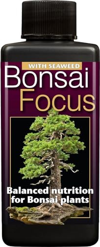 Growth Technology 05-210-240 100 ml Bonsai Focus Unique Liquid Concentrated Fertiliser - Black