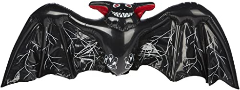 Folat 23758 Aufblasbare Fledermaus Halloween Schwarz