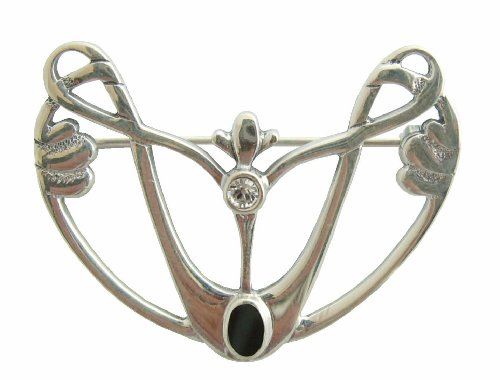 Brosche Englischer Jugendstil im Stil Knox 925 Silber