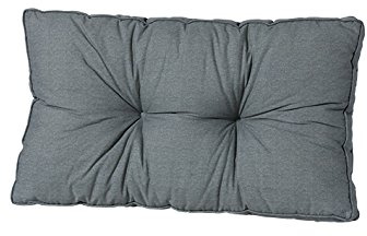 Madison Loungekissen Florance 73x43 cm Basic Grey | 10 cm dick, flexibel in der Form anpassbar, UV-beständig, pflegeleicht, Rückenkissen