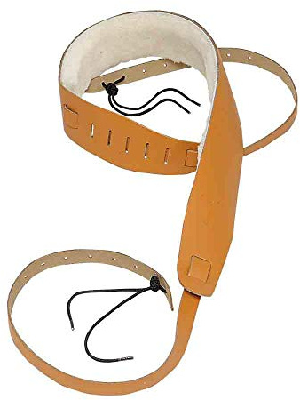 Levy's PM14-TAN Gitarrengurt Banjo Strap - 2 Leather Sheepskin Lining - Tan