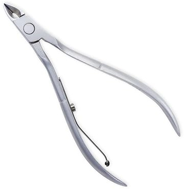 CREDO Pinza per cuticole per diabetici, ergonomica, cromata opaca, Made in Germany