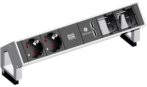 Bachmann Steckdosenleiste Schutzkontakt Desk, 902229