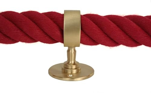 Soporte de pared de latón mate para pasamanos de 38 mm a 40 mm