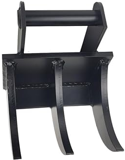 Joma-Tech Wurzelrechen, 3-Zahn Rodezahn kompatibel mit Lehnhoff Aufnahme MS01 / SW01