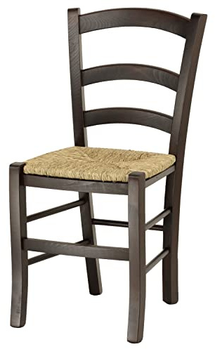 Totò Piccinni Ordine Minimo 2pz, Sedia paesana Venezia in Legno di faggio, ALTISSIMA QUALITA', Robusta, già montata (Noce, Seduta Paglia)