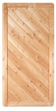 Zeitloser Gartenzaun Terrassen Sichtschutz in den Maßen 90 x 180 cm (Breite x Höhe) im Profilbrett Design aus Lärchen Holz Isar