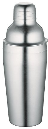 cilio Cocktailshaker 700 ml, Edelstahl mit integriertem Sieb | rostfreier Edelstahl, Cocktails und Mixed Drinks, 24 cm Höhe, 700 ml Fassungsvermögen, integriertes Sieb