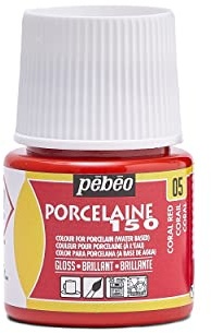 Pebeo Porslin 150 porslinsfärg, 45 ml, korall