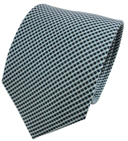 TigerTie Designer Seidenkrawatte in kariert - Breite 8 cm