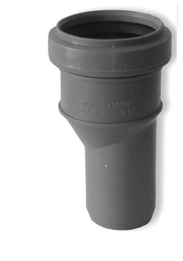 PLAST HT-Reduzierstück - Übergangsrohr A/I DN 50/40 - exzentrisch HT- Rohre-DN40 auf DN50