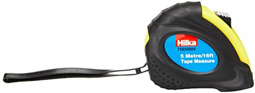 Hilka 75950005 Tape Measure, Black, 5 m