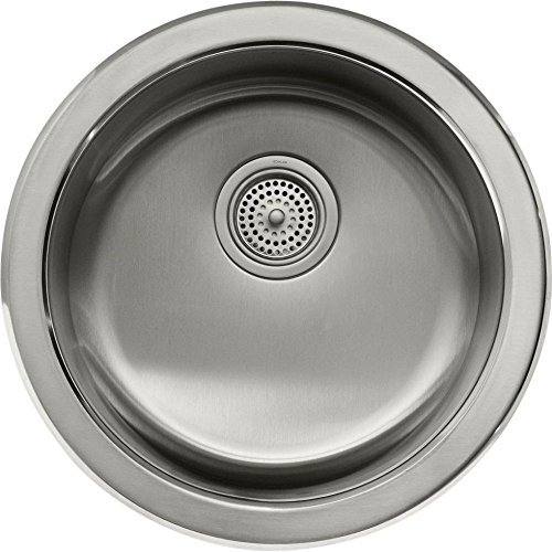 KOHLER K-3341-NA Undertone Lyric Undercounter Self-Rimming Kitchen Sink, Stainless Steel