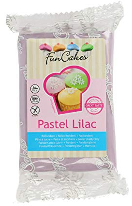 FunCakes Lot de 4 pots de pâte à sucre Lilac (4 x 250 g)