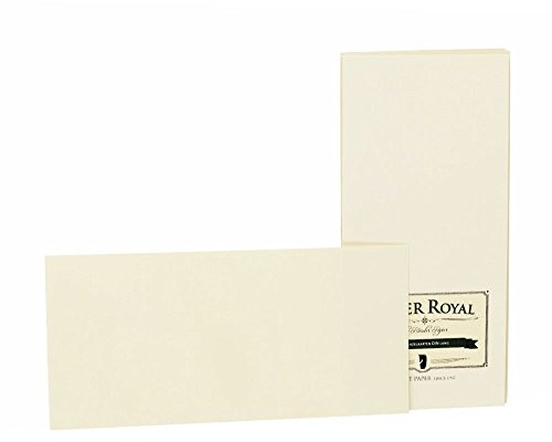 Rössler Paper Royal-Kartenpack | Kartenset | 20 Blanko Karten zum Selbstgestalten | Format DIN lang | Einladungskarten blanko | 11 x 2 x 21 cm | 1 Stück | Farbe: Chamois | Blankokarten zum Beschriften, Basteln, Gestalten von Einladungen und persönlichen Karten