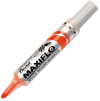 Pentel MWL5M-F Whiteboard märkpenna Maxiflo med pumpsystem rund spets, 2,5 mm, 1 st, orange