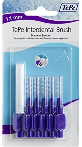Tepe 1,1 mm Interdentalbürsten, violett - 6 Stück