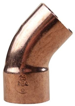 IBP Bänninger - Raccordo rame a saldare - Gomito rame a saldare MF 45° - Ø28