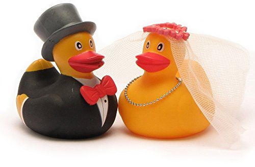 Duckshop - Badeenten - Hochzeitspaar - Dekoartikel - Set - 2 Stück