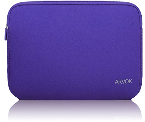 Arvok 15 15,6 16 Zoll Laptoptasche Schutzhülle Wasserdicht Neoprene, Laptop Sleeve Case Laptophülle Notebook Hülle Tasche für Acer/Asus/Dell/Fujitsu/Lenovo/HP/Samsung/Sony, Violett