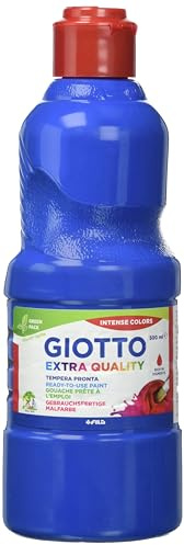 Zeile Boot Schule Tempera Giotto 500 ml. Liste für Ihre uso. lavable. ohne Gluten. Blau.