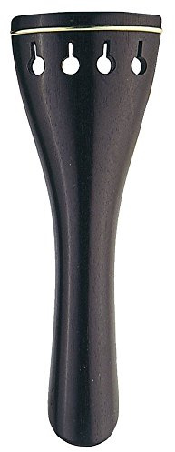 GEWA Saitenhalter für Cello Ebenholz 4/4, Goldreifchen