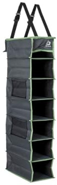 BO-Camp Organizer, multifunktional, bis 7 Fächer, 30 x 17 x 84 cm, Grau