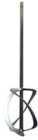 TECMIX MRD LW 120 S Rührquirl | Ø 120 mm, Länge 600 mm | HEX13 Aufnahme | Kompatibel mit TMX PRO 1400/1700 DOUBLE | Profi-Mörtelrührquirl für Beton, Estrich & Spachtelmassen | Schnelles Mischen