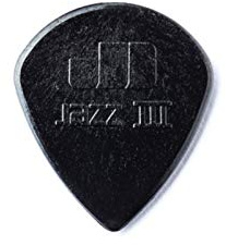 Dunlop 47P3S - Set Di 6 Plettri Per Chitarra, Colore: Nero
