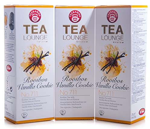 Teekanne Tealounge Kapseln - Rooibos Vanilla Cookie No. 711 Rooibos Tee (3x8 Kapseln)