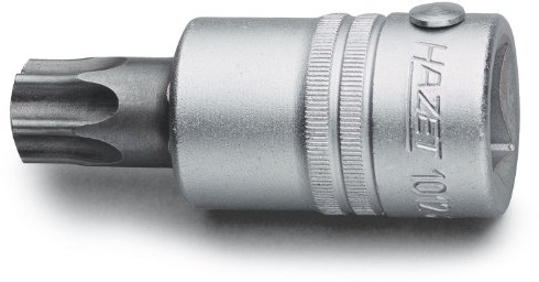 HAZET Schraubendreher-Steckschlüsseleinsatz 1012-T80, Kurze Ausführung | 3/4 Zoll (20 mm) Vierkant hohl, Antrieb 3/4 Zoll (20 mm) Vierkant hohl, Abtrieb Innen TORX Profil, Klinge Sonderstahl, 293 g