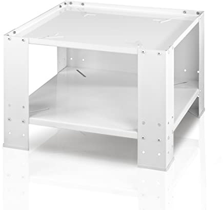 XAVAX | Base Universal para lavadoras, lavavajillas y secadoras (con tapas de goma antideslizante, base de metal) color Blanco.