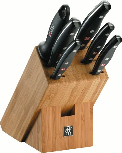 Zwilling bloc porte-couteaux en bambou 7 pièces pollux couteau couteaux produit neuf vendu dans son emballage original