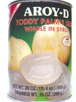 Toddy Palm Seed Whole in Syrup 20oz (Pack of 6)