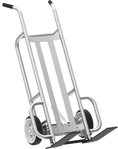 Valley Craft F84753A8 EZY-Tilt Aluminum Pallet Truck with 2 Solid Wheels, 14-1/2 Width x 48 Height x 13-3/4 Depth