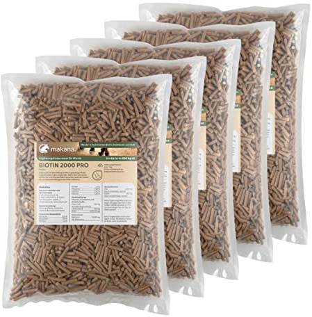 Makana Biotin 2000 pro für stabile Hufe, pelletiert, 5er Pack (5 x 1.5 kg)
