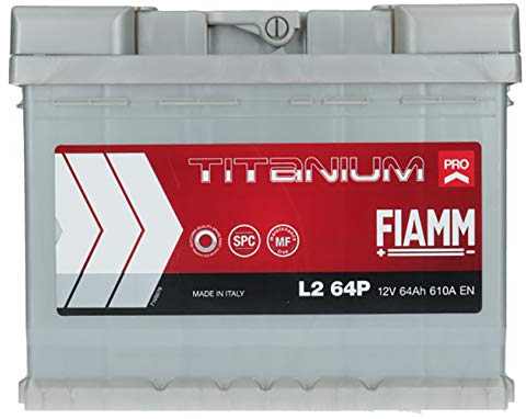 BATTERIA AUTO FIAMM 64Ah 610A POSITIVO A DESTRA (+ DX) COD. L2 64P - 7905150
