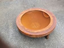 Lex PO2452 Vasque 74 cm lave-vaisselle rond en acier rouille métal fer Décoration de jardin