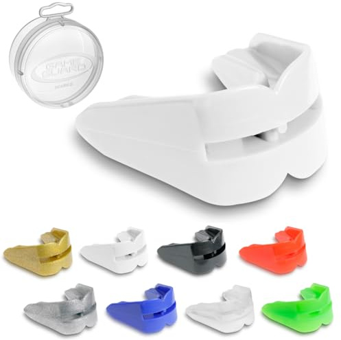 GAME GUARD – DOPPELT – WEISS Mundschutz/Zahnschutz – für obere und untere Zähne – Boxen, MMA und Sport – ab 13 Jahren (Erwachsene)
