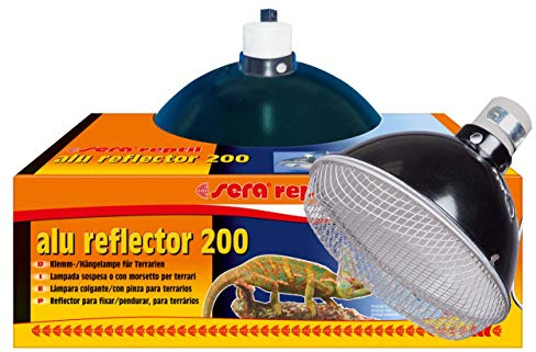 sera reptil alu reflector 200 – kläm- och hänglampa för terrarier, 1 styck (1-pack)