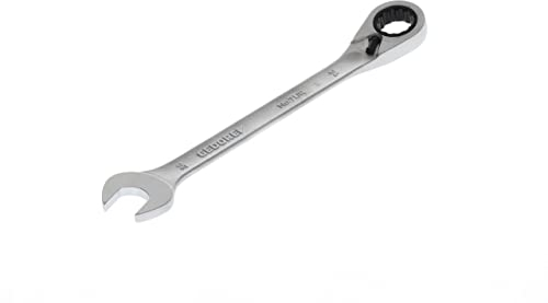 GEDORE Maulschlüssel mit Ringratsche, umschaltbar, SW 24 mm, abgewinkelt, 12-kant, UD-Profil, Schraubenschlüssel, 7 UR 24